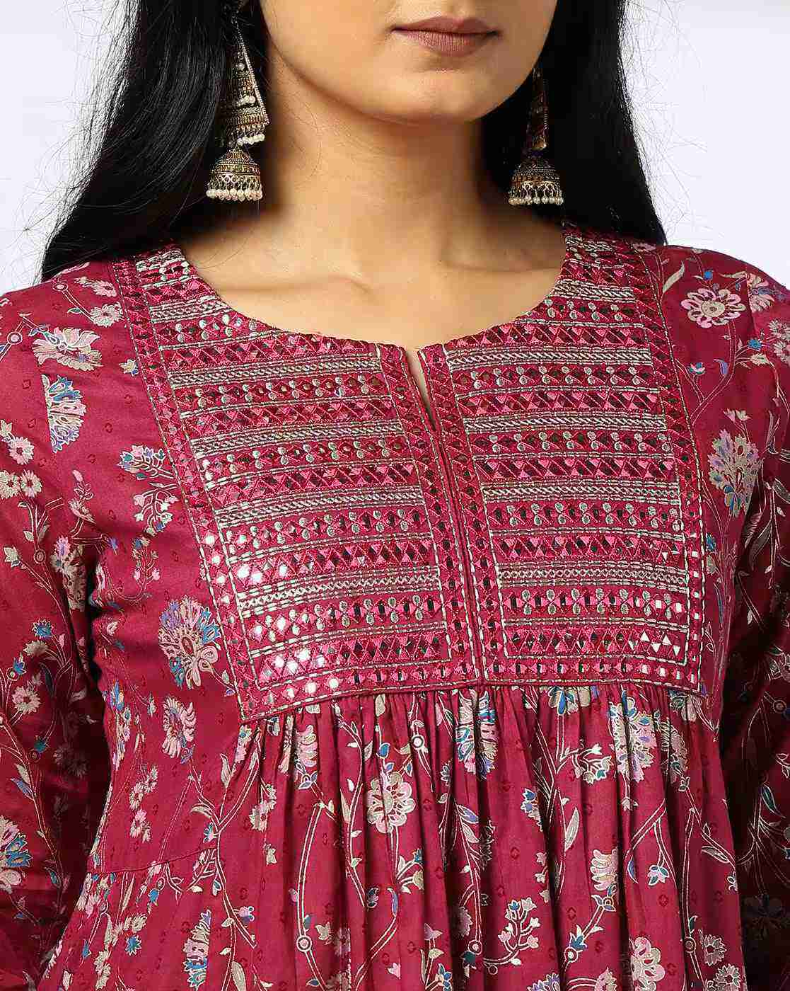 AVAASA MIX N' MATCH | Women Floral Print Fit & Flare Dress|3