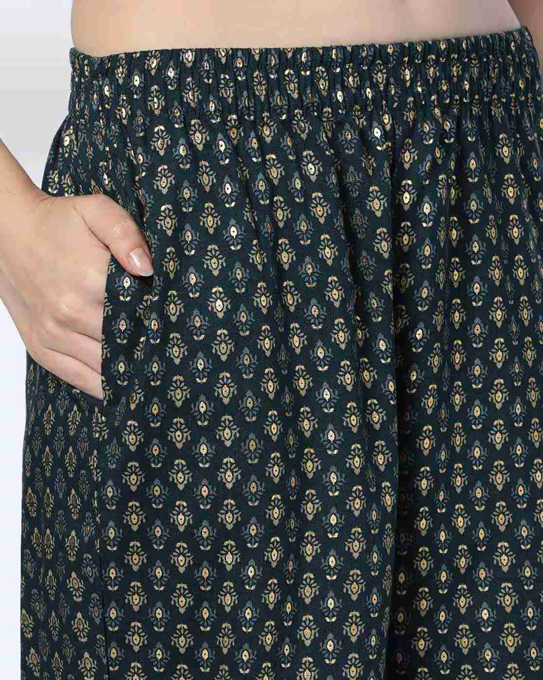 AVAASA MIX N' MATCH | Women Printed Straight Kurta & Pant Set|4