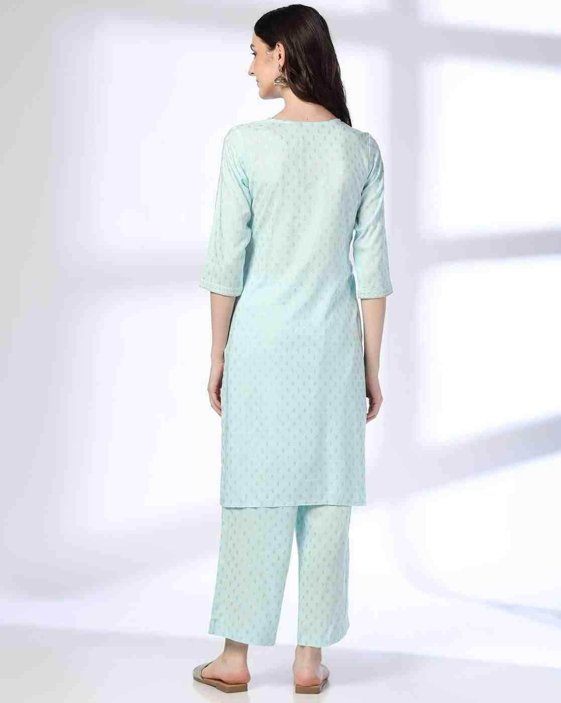 AVAASA MIX N' MATCH | Women Printed Straight Kurta & Pant Set|2