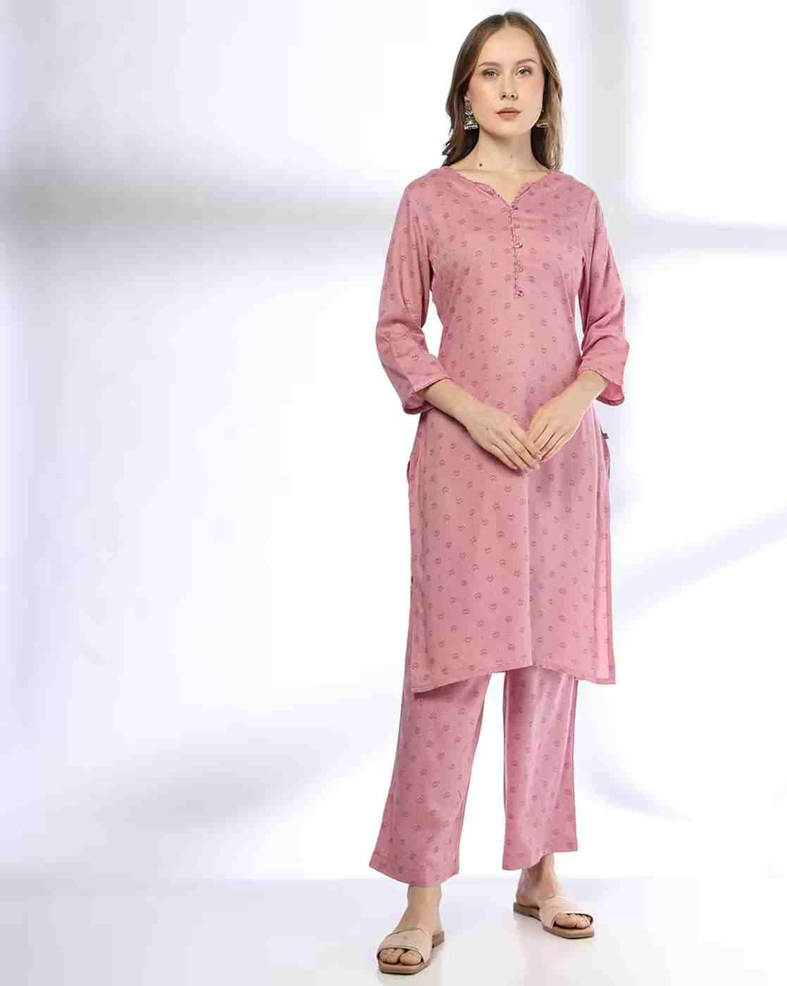 AVAASA MIX N' MATCH | Women Printed Straight Kurta & Pants Set|0