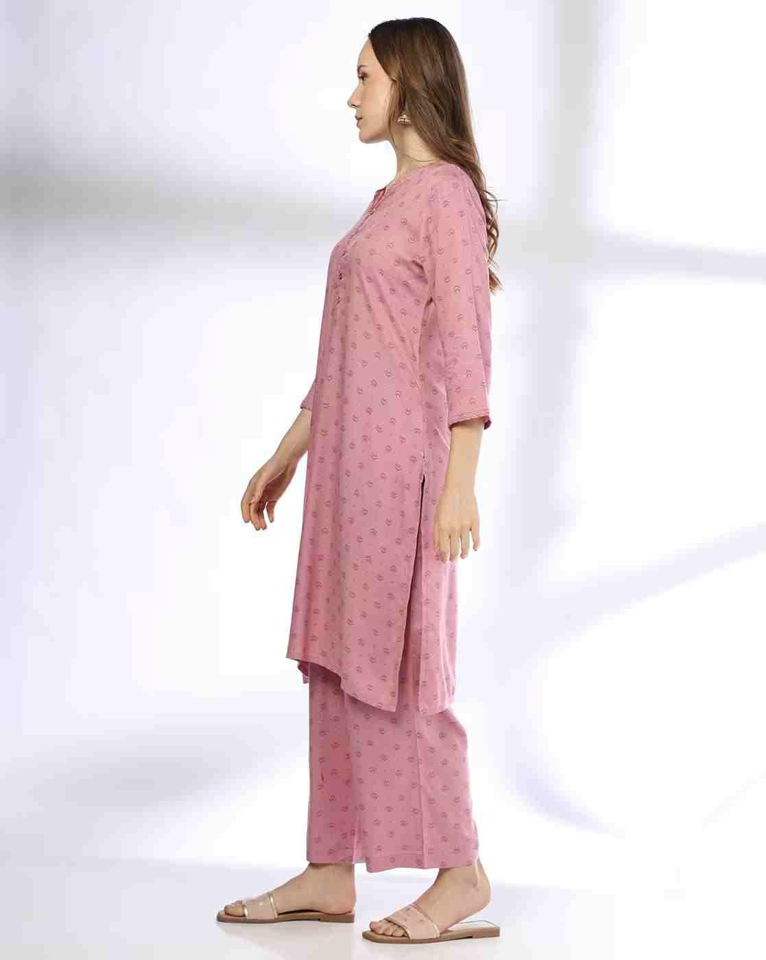 AVAASA MIX N' MATCH | Women Printed Straight Kurta & Pants Set|1
