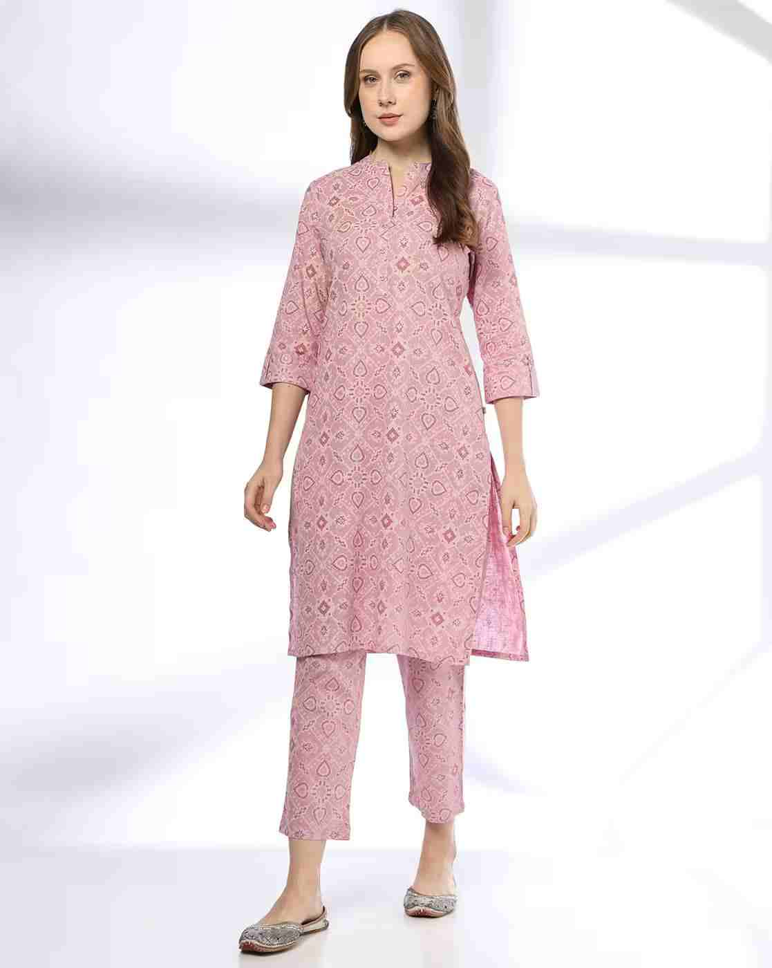 AVAASA MIX N' MATCH | Women Printed Straight Kurta & Pants Set|0