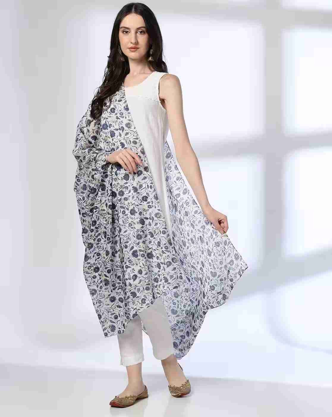 AVAASA MIX N' MATCH | Women Block Print Dupatta|0