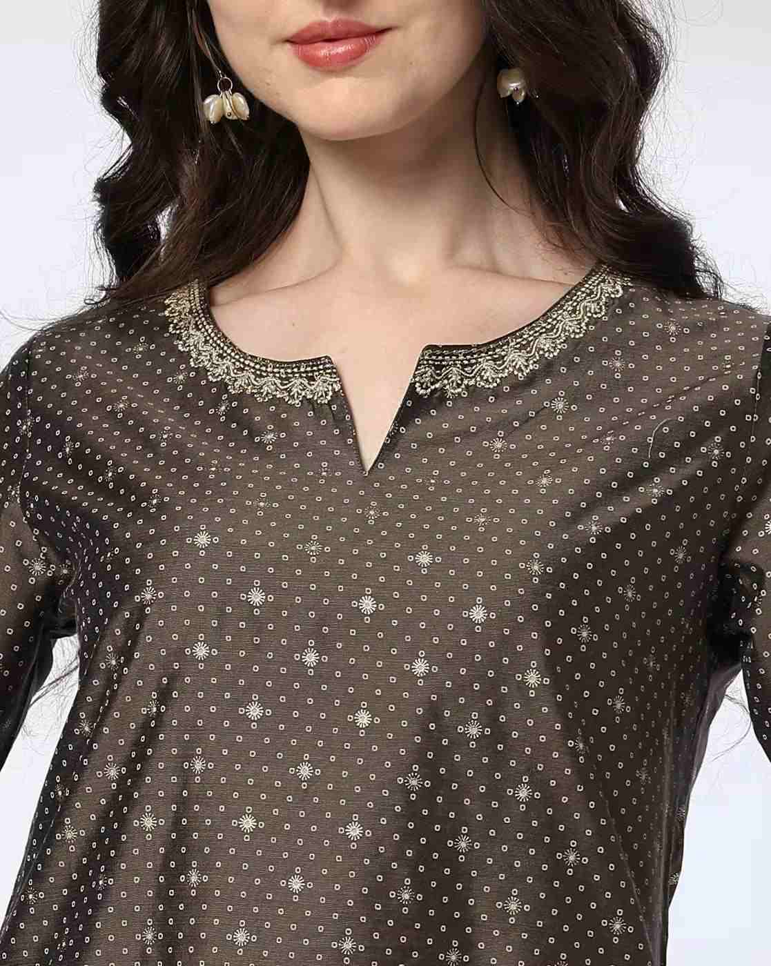 AVAASA MIX N' MATCH | Women Bandhani Print Straight Kurta|3