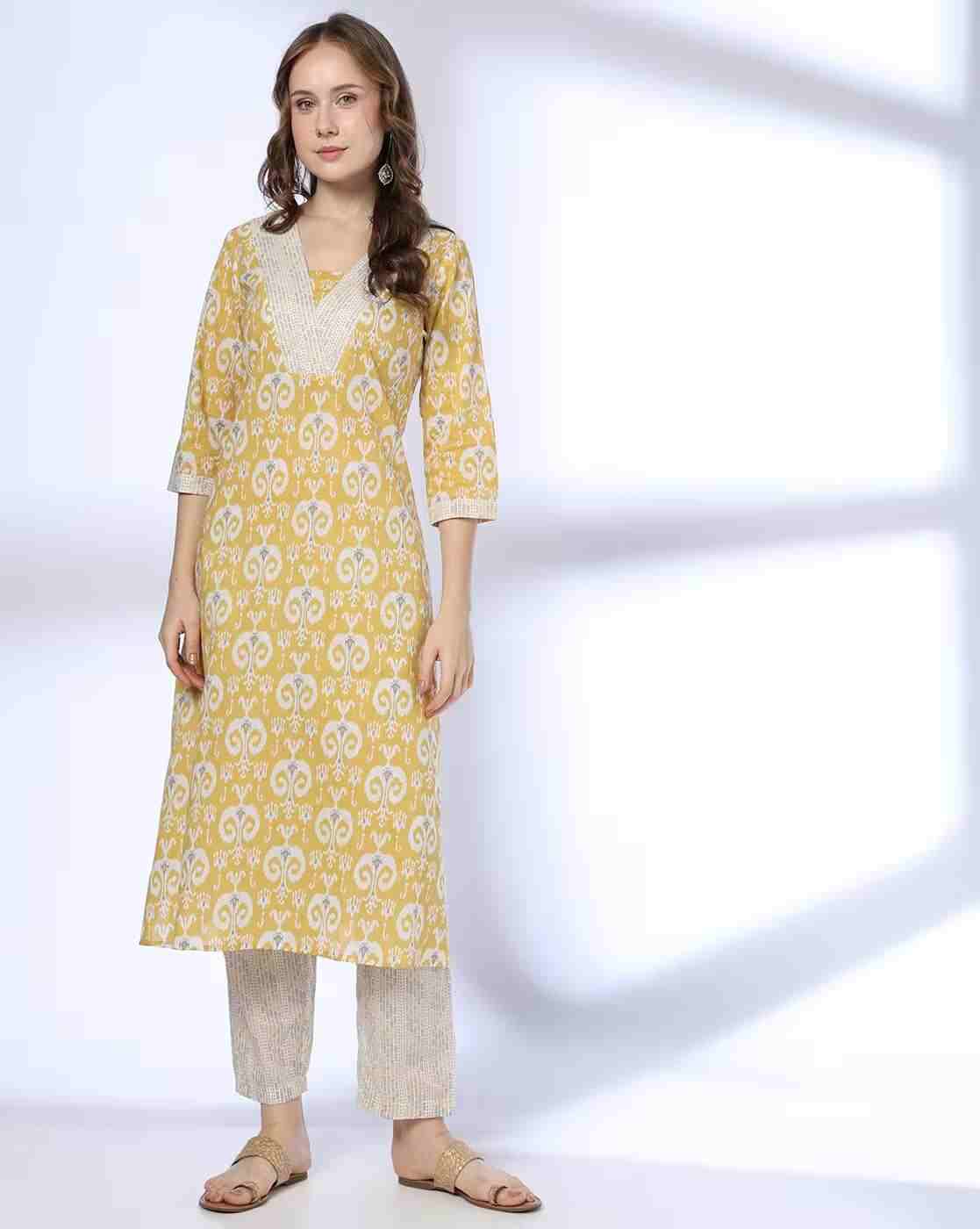 AVAASA MIX N' MATCH | Women Printed Straight Kurta & Pants Set|0