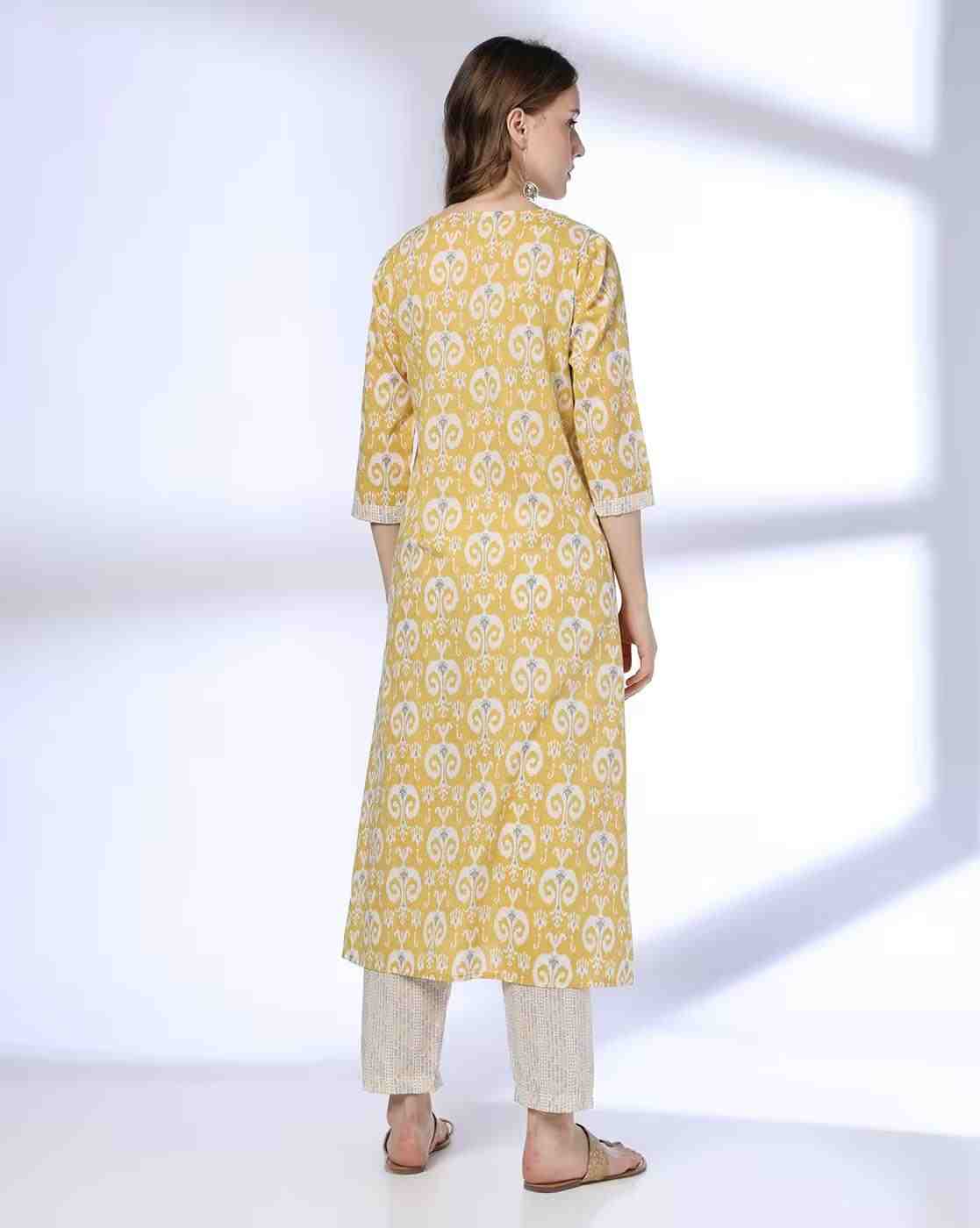 AVAASA MIX N' MATCH | Women Printed Straight Kurta & Pants Set|2