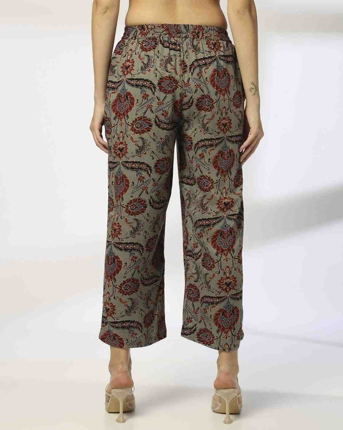 AVAASA MIX N' MATCH | Women Floral Print Palazzos|2