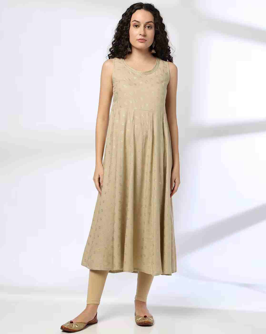 AVAASA MIX N' MATCH | Women Embellished Flared Kurta|3