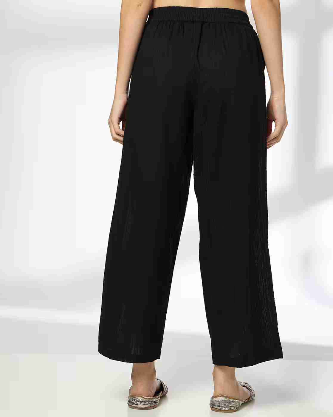 AVAASA MIX N' MATCH | Women Seersucker Palazzos|2