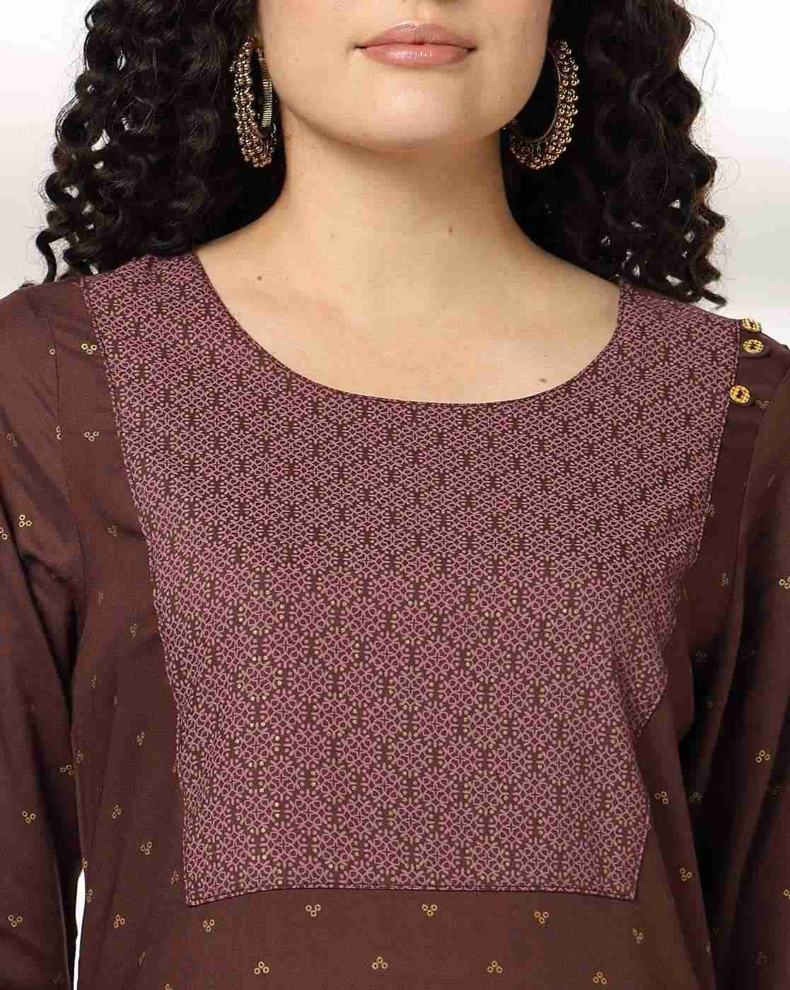 AVAASA MIX N' MATCH | Women Micro Print Straight Kurta Set with Sequin|3