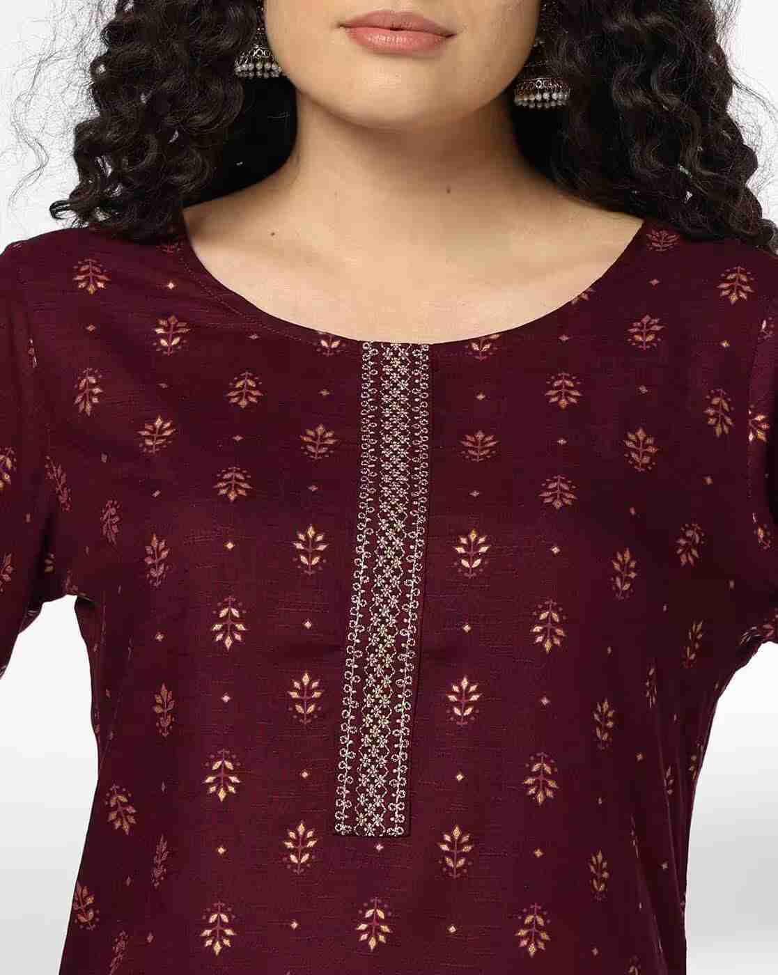 AVAASA MIX N' MATCH | Women Printed Straight Kurta & Pants Set|3