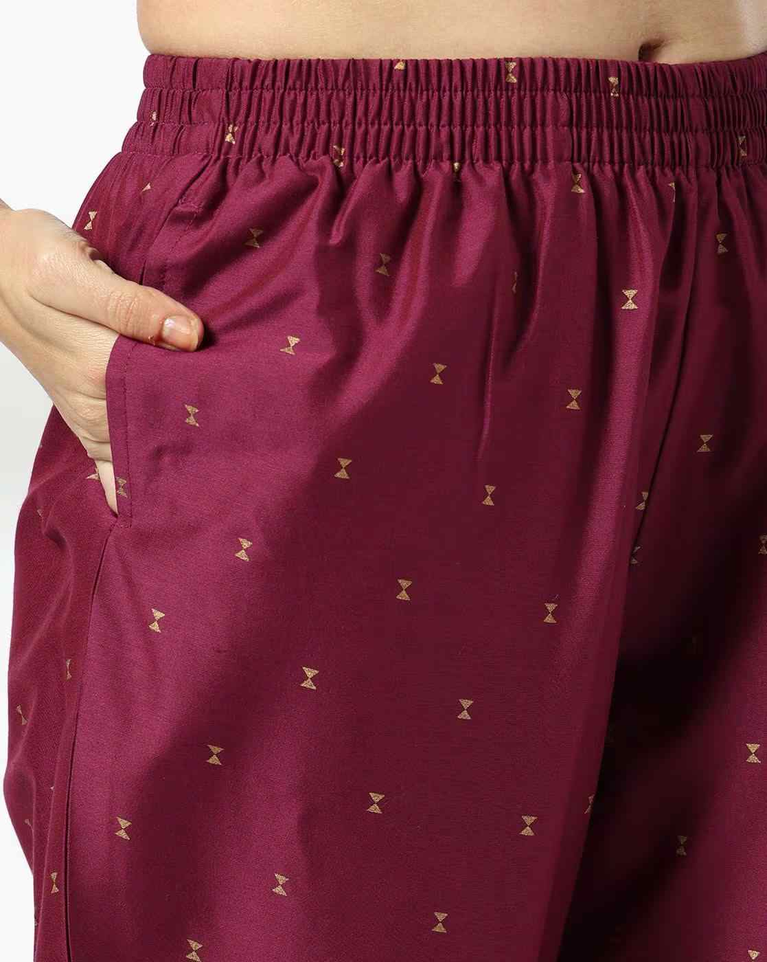 AVAASA MIX N' MATCH | Women Geometric Print Straight Kurta Set|4