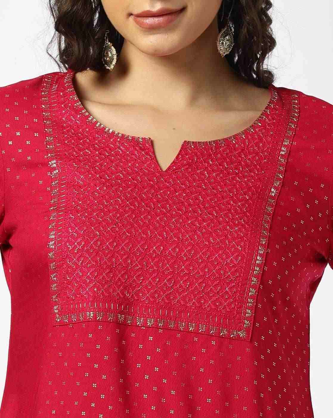 AVAASA MIX N' MATCH | Women Micro Print Straight Kurta & Dhoti Pants Set|3