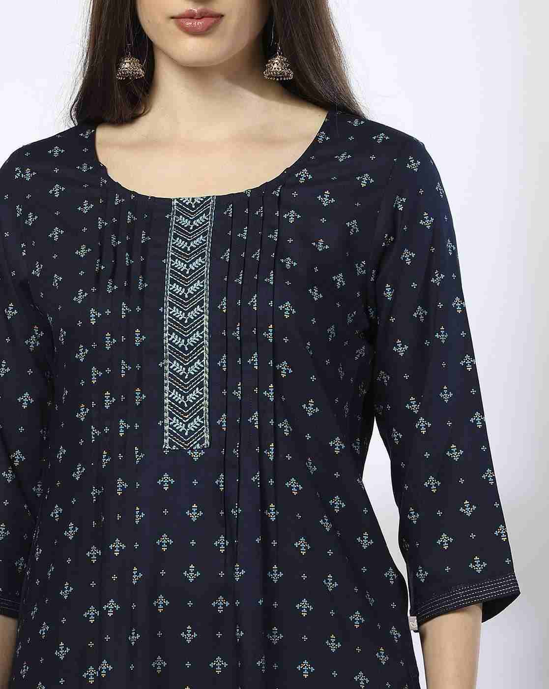 AVAASA MIX N' MATCH | Women All-Over Print Straight Kurta|3