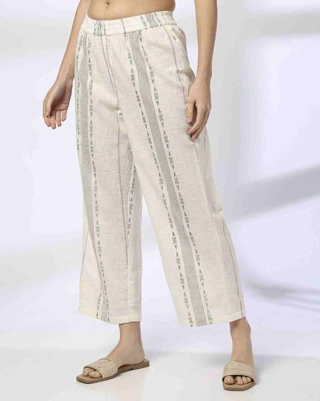 AVAASA MIX N' MATCH | Women Printed Mid-Rise Regular Fit Palazzos|0