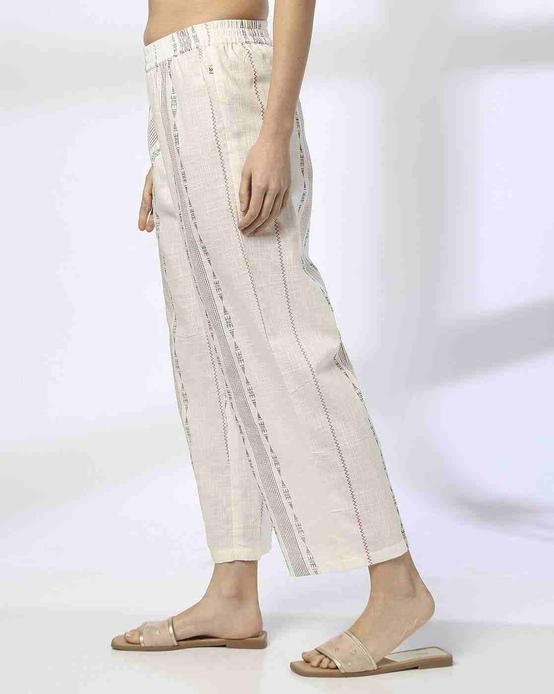 AVAASA MIX N' MATCH | Women Printed Mid-Rise Regular Fit Palazzos|1