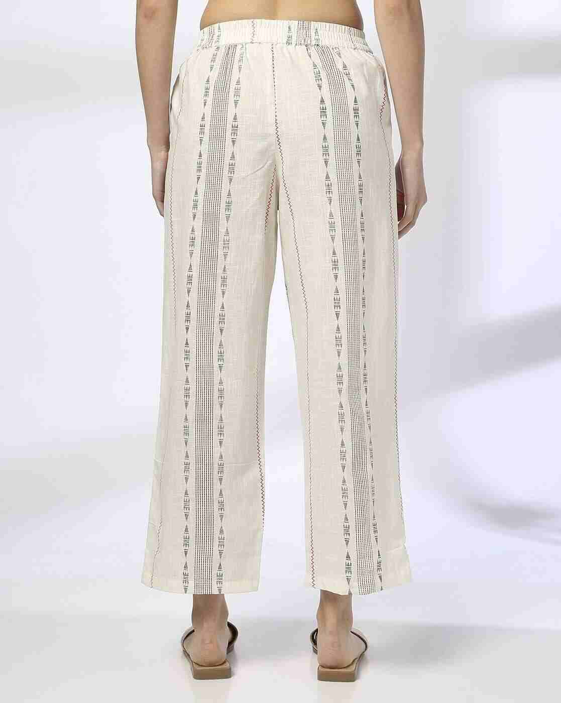AVAASA MIX N' MATCH | Women Printed Mid-Rise Regular Fit Palazzos|2