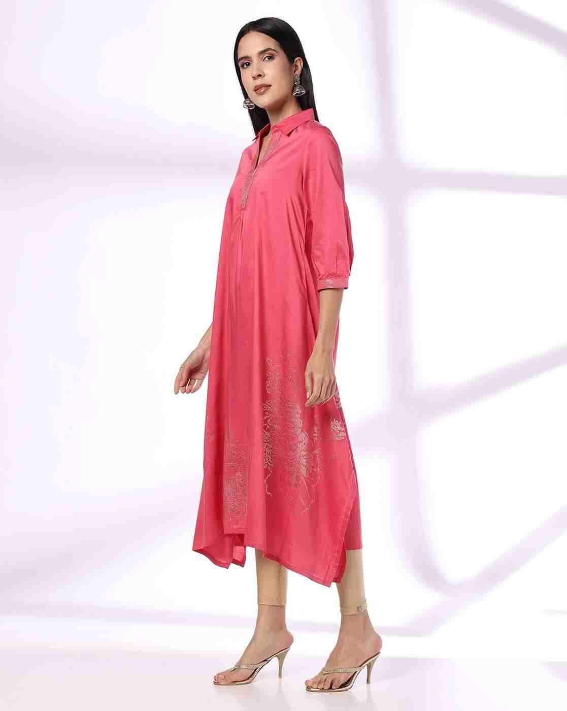 AVAASA MIX N' MATCH | Women Floral Print Flared Kurta|1