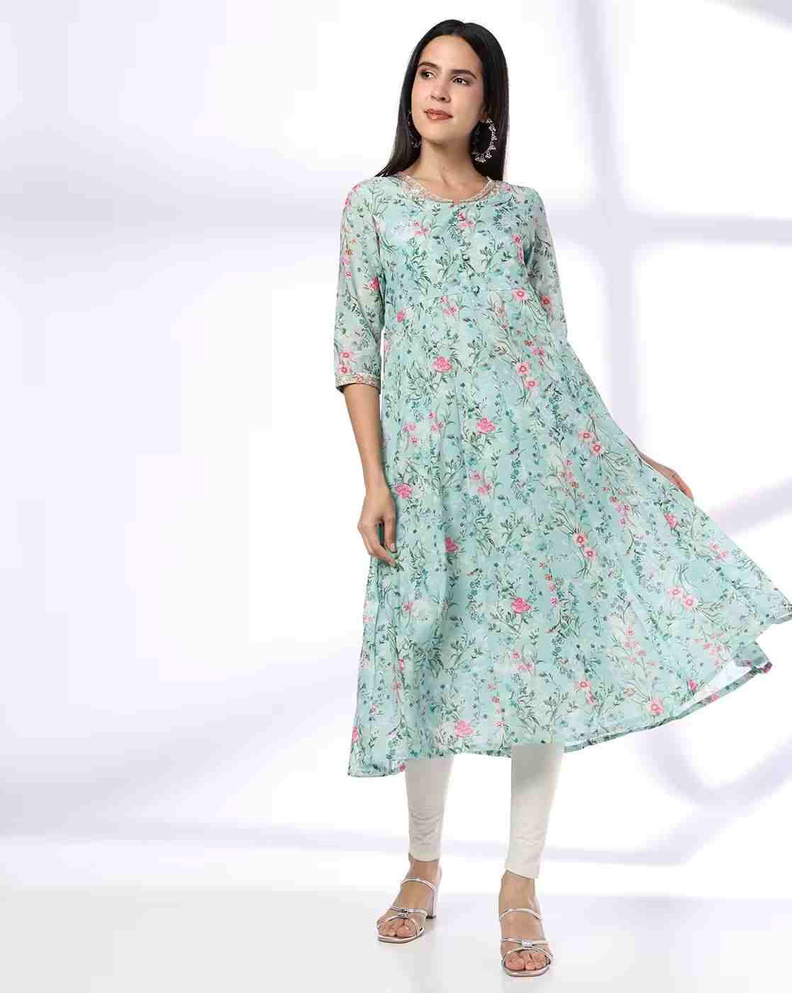 Women Printed Flare Kurta