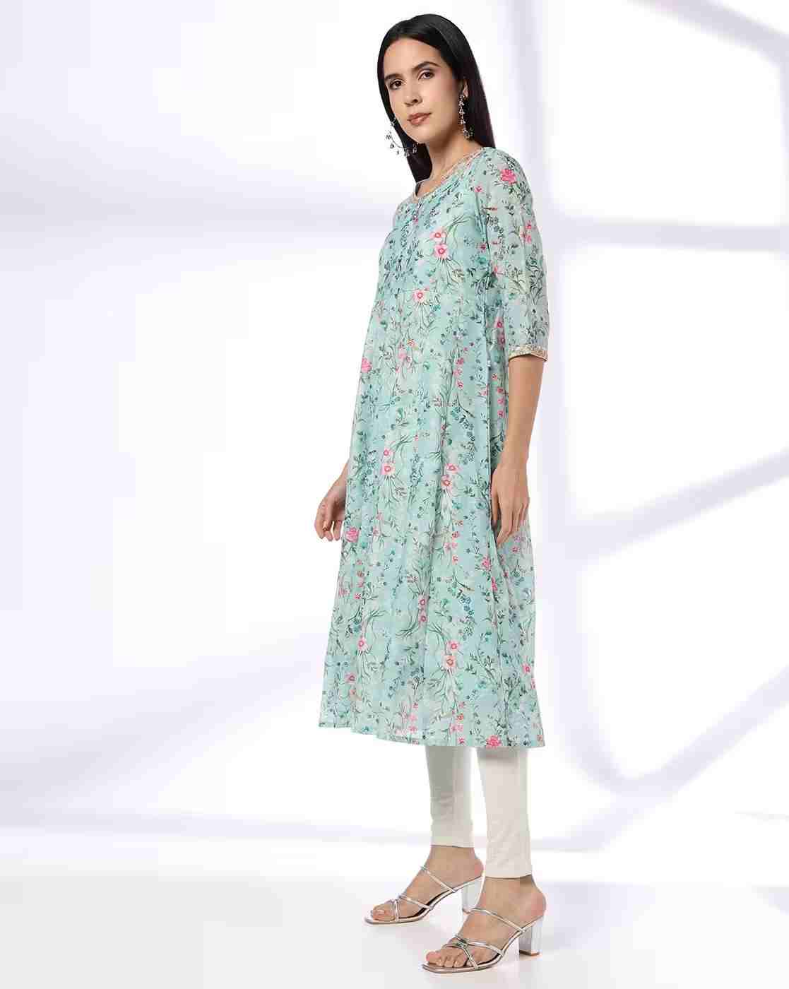 AVAASA MIX N' MATCH | Women Printed Flare Kurta