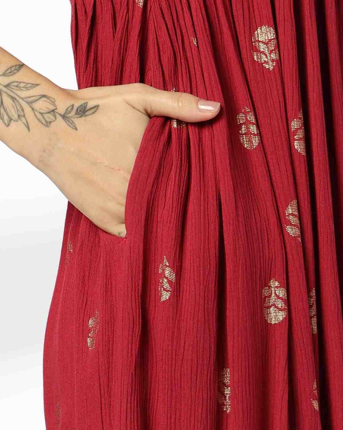 AVAASA MIX N' MATCH | Women Floral Print Flared Kurta|4