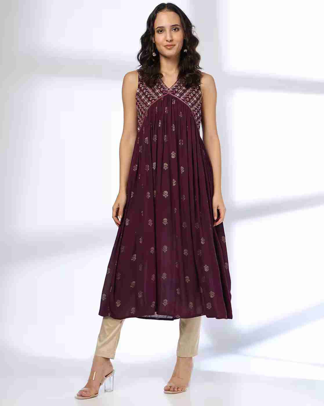 Women Floral Print Flared Dress