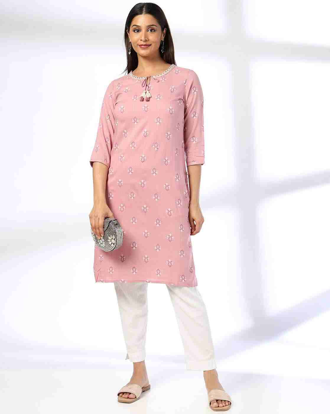AVAASA MIX N' MATCH | Women Printed Straight Kurta|0
