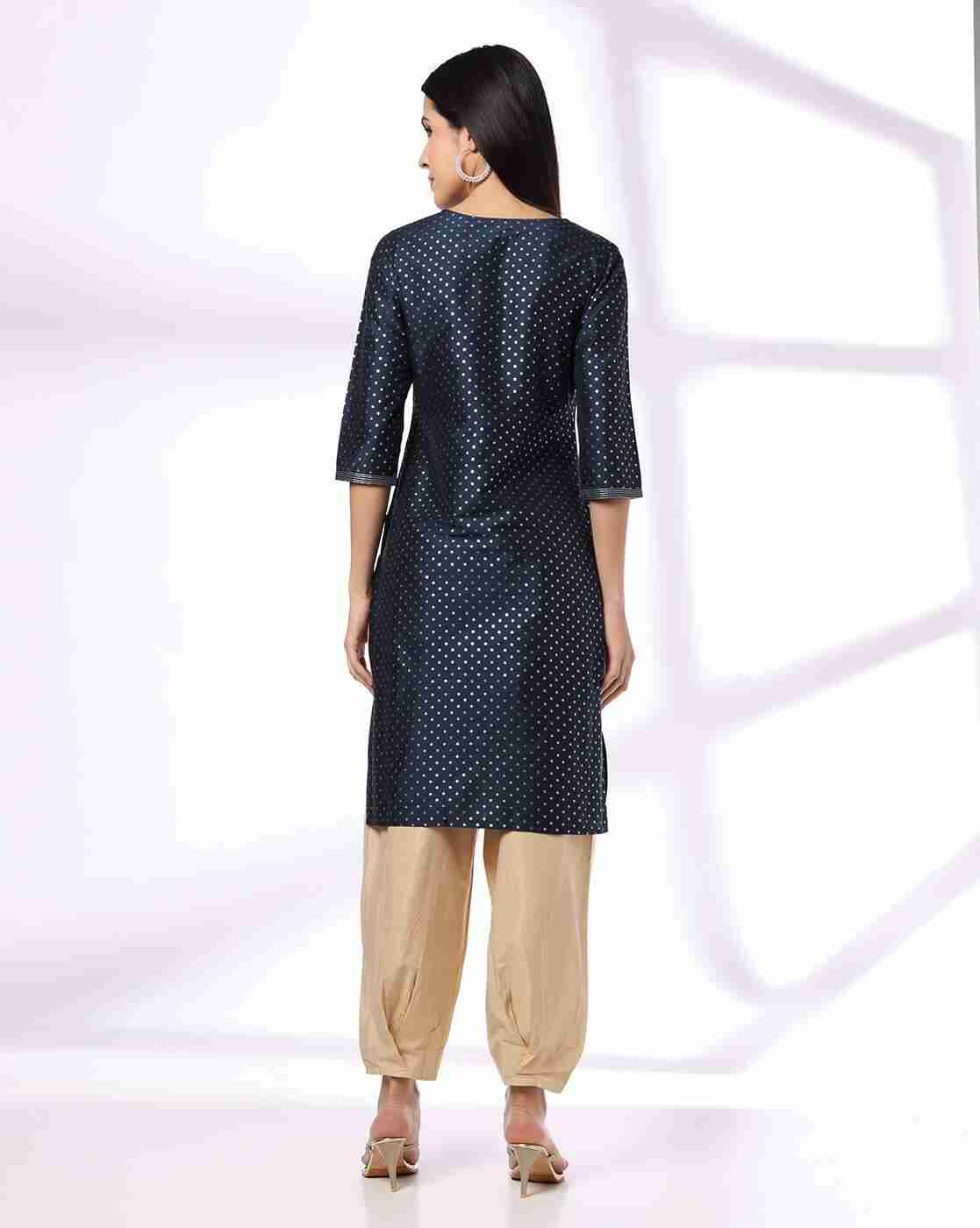 AVAASA MIX N' MATCH | Women Embroidered Straight Kurta|2