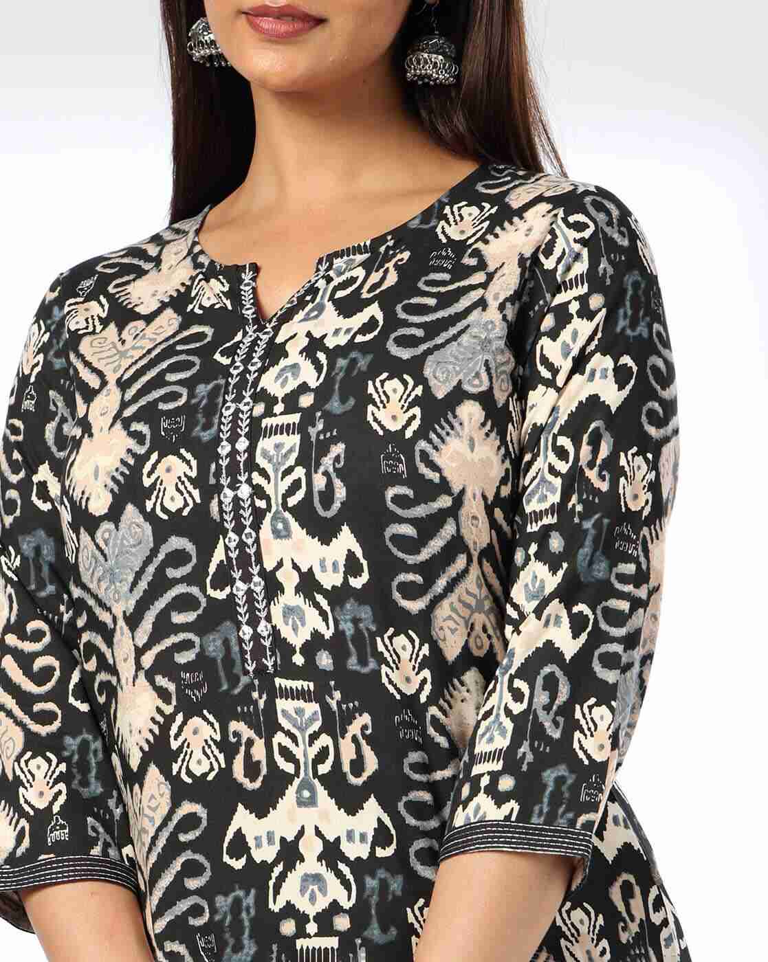 AVAASA MIX N' MATCH | Women Printed Straight Kurta Suit Set|3