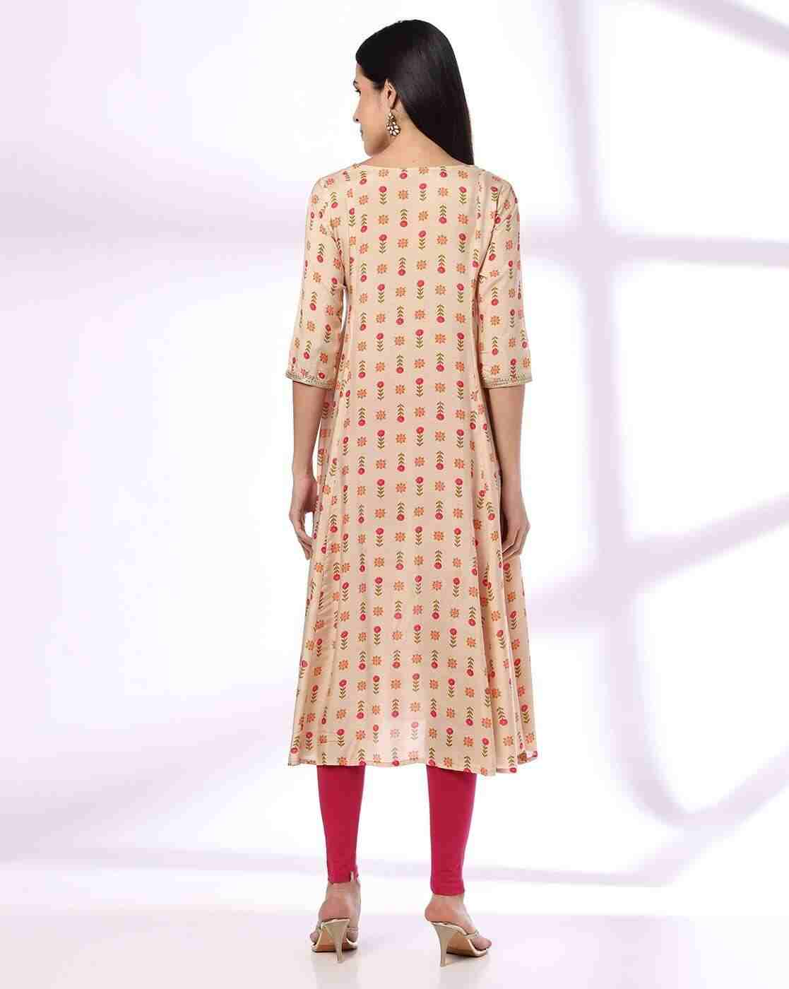 AVAASA MIX N' MATCH | Women Printed Flared Kurta|2