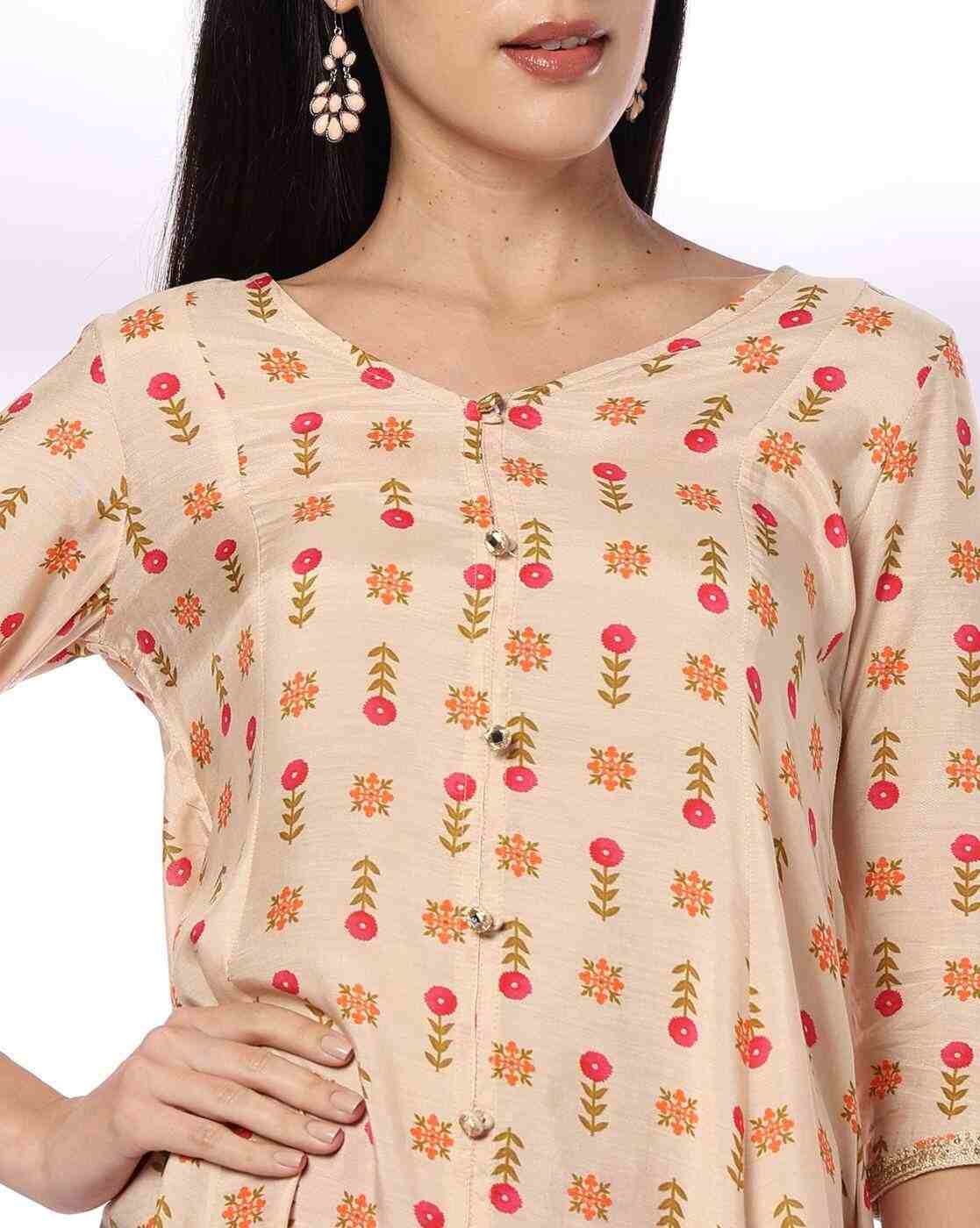 AVAASA MIX N' MATCH | Women Printed Flared Kurta|3