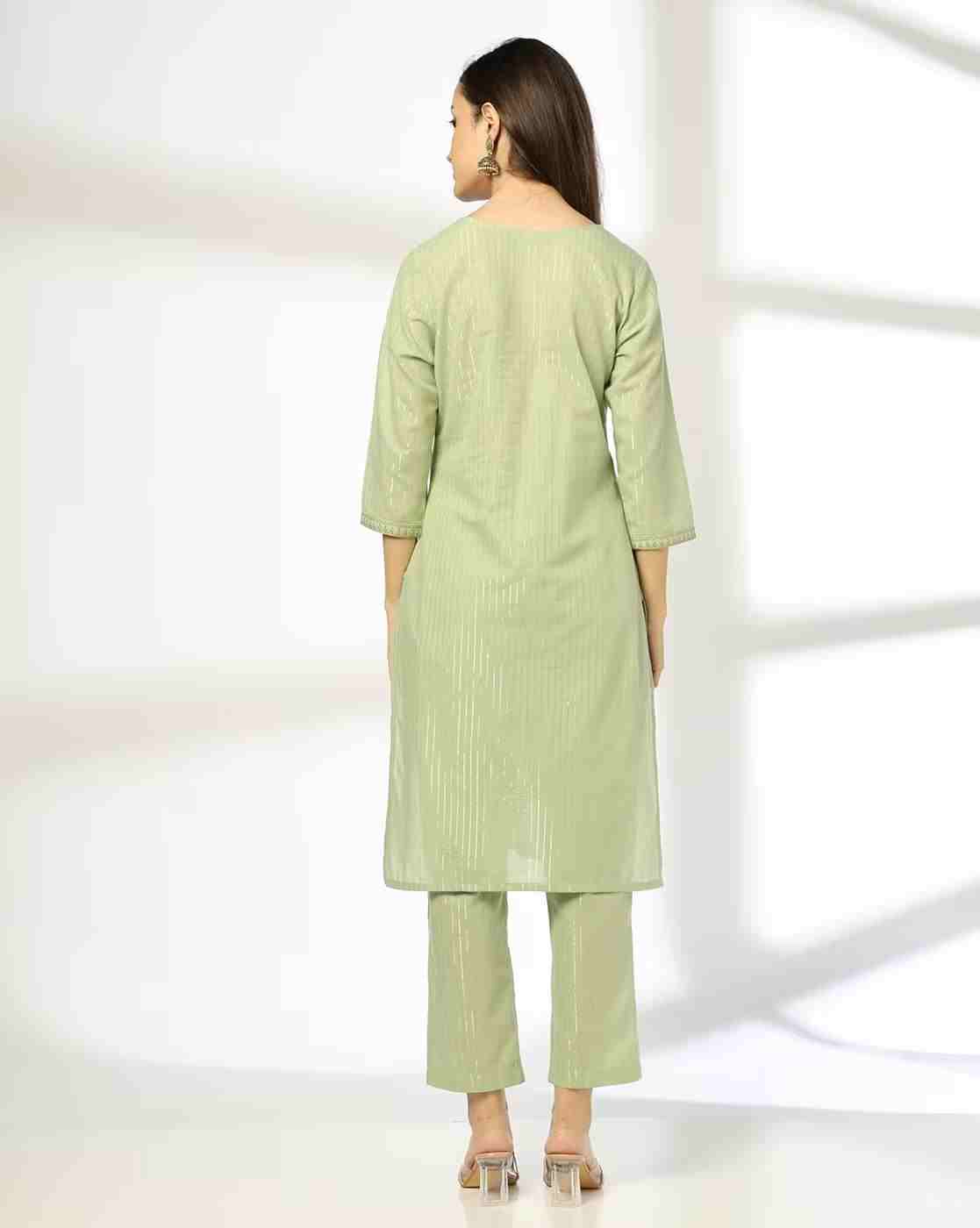 AVAASA MIX N' MATCH | Women Printed Straight Kurta & Pants Set|2