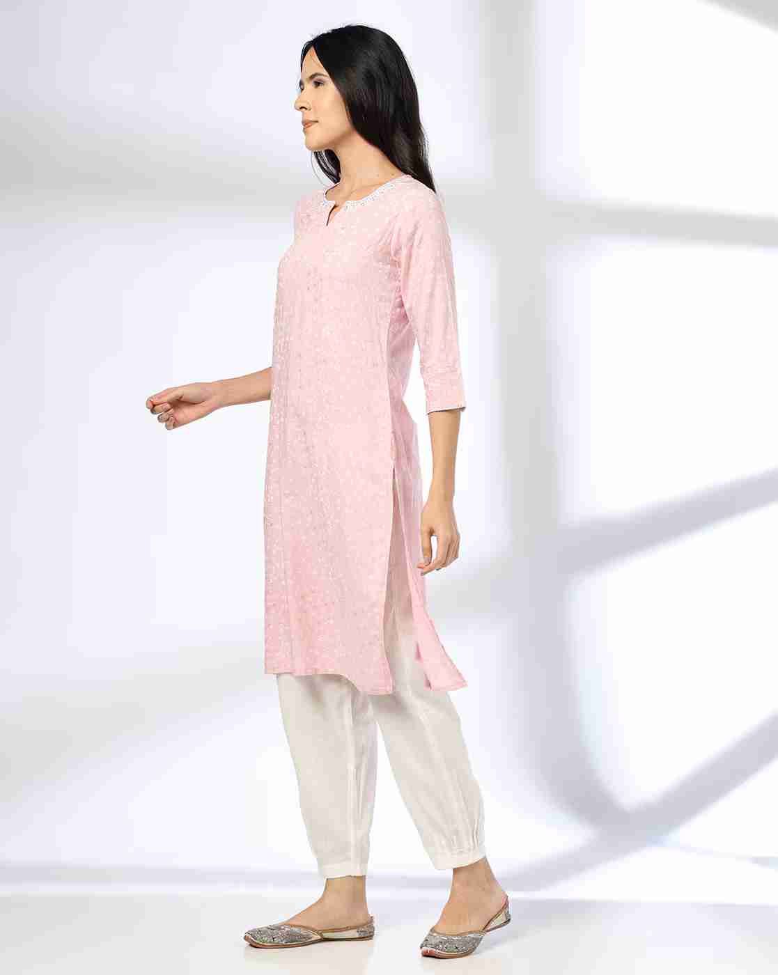 AVAASA MIX N' MATCH | Women Printed Straight Kurta|1