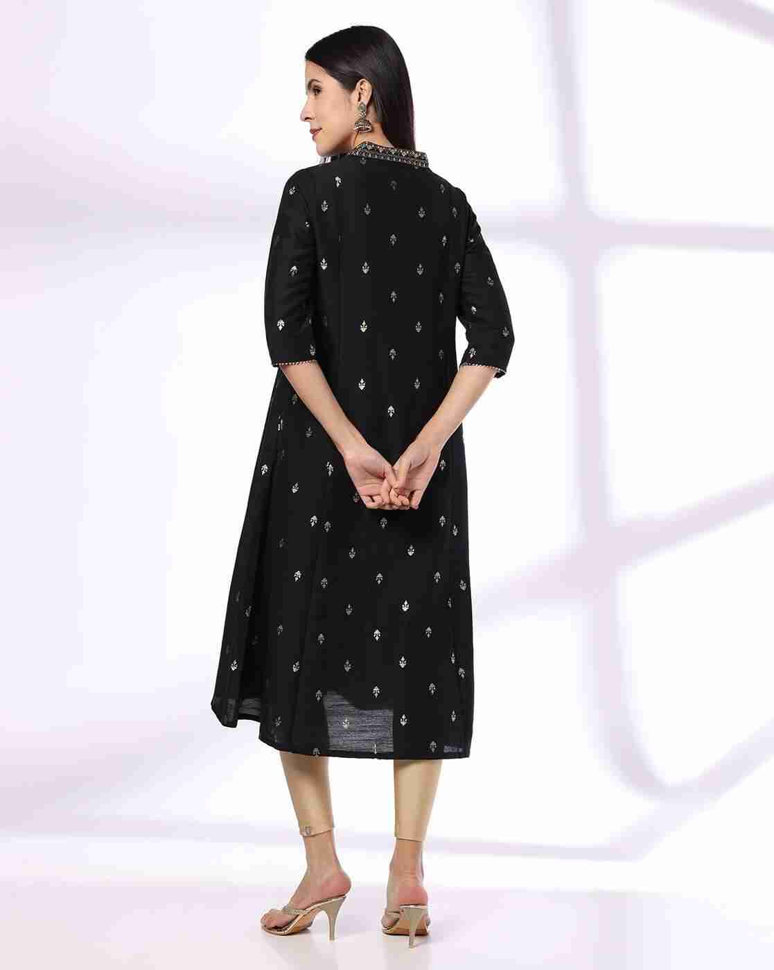 AVAASA MIX N' MATCH | Women Printed Flared Kurta|2