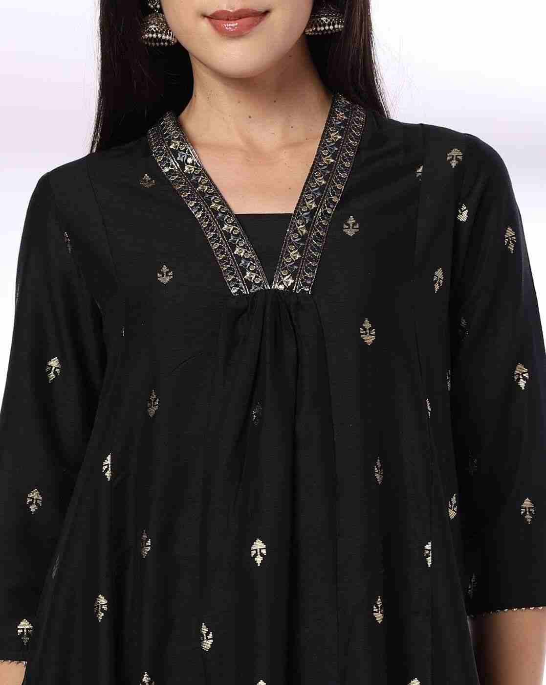 AVAASA MIX N' MATCH | Women Printed Flared Kurta|3
