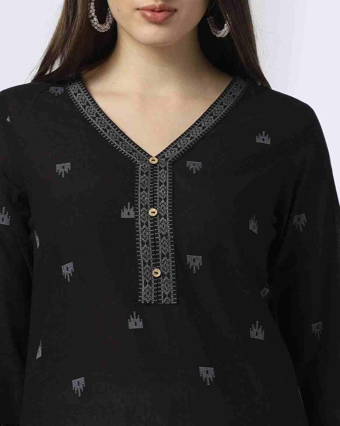 AVAASA MIX N' MATCH | Women Ethnic Woven Straight Kurta|3