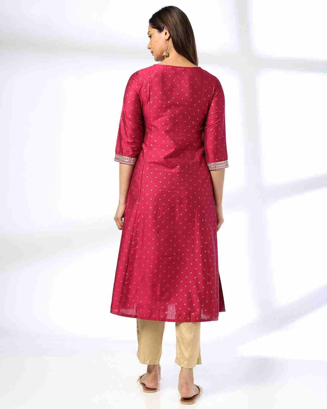 AVAASA MIX N' MATCH | Women Printed A-Line Kurta|2