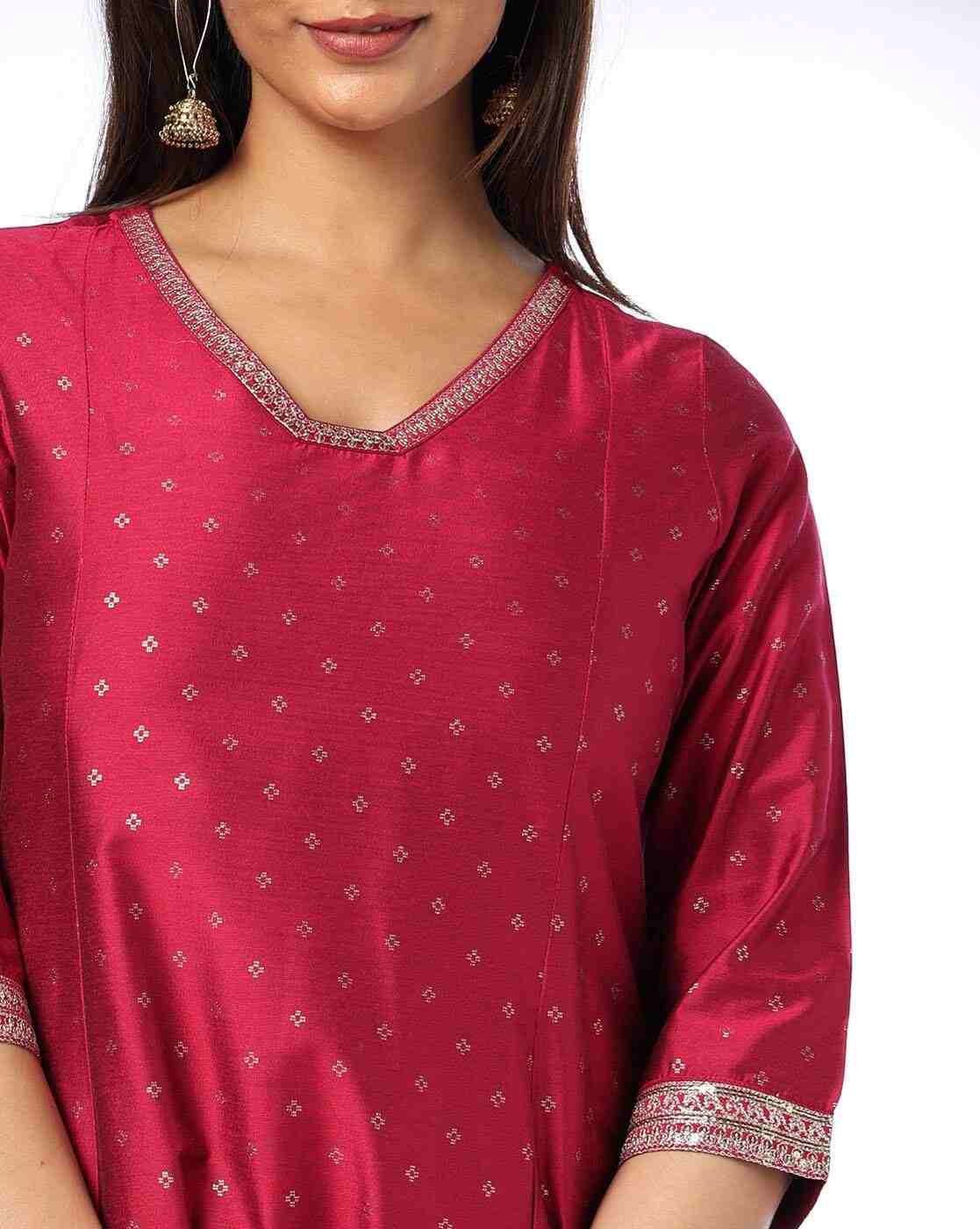 AVAASA MIX N' MATCH | Women Printed A-Line Kurta|3
