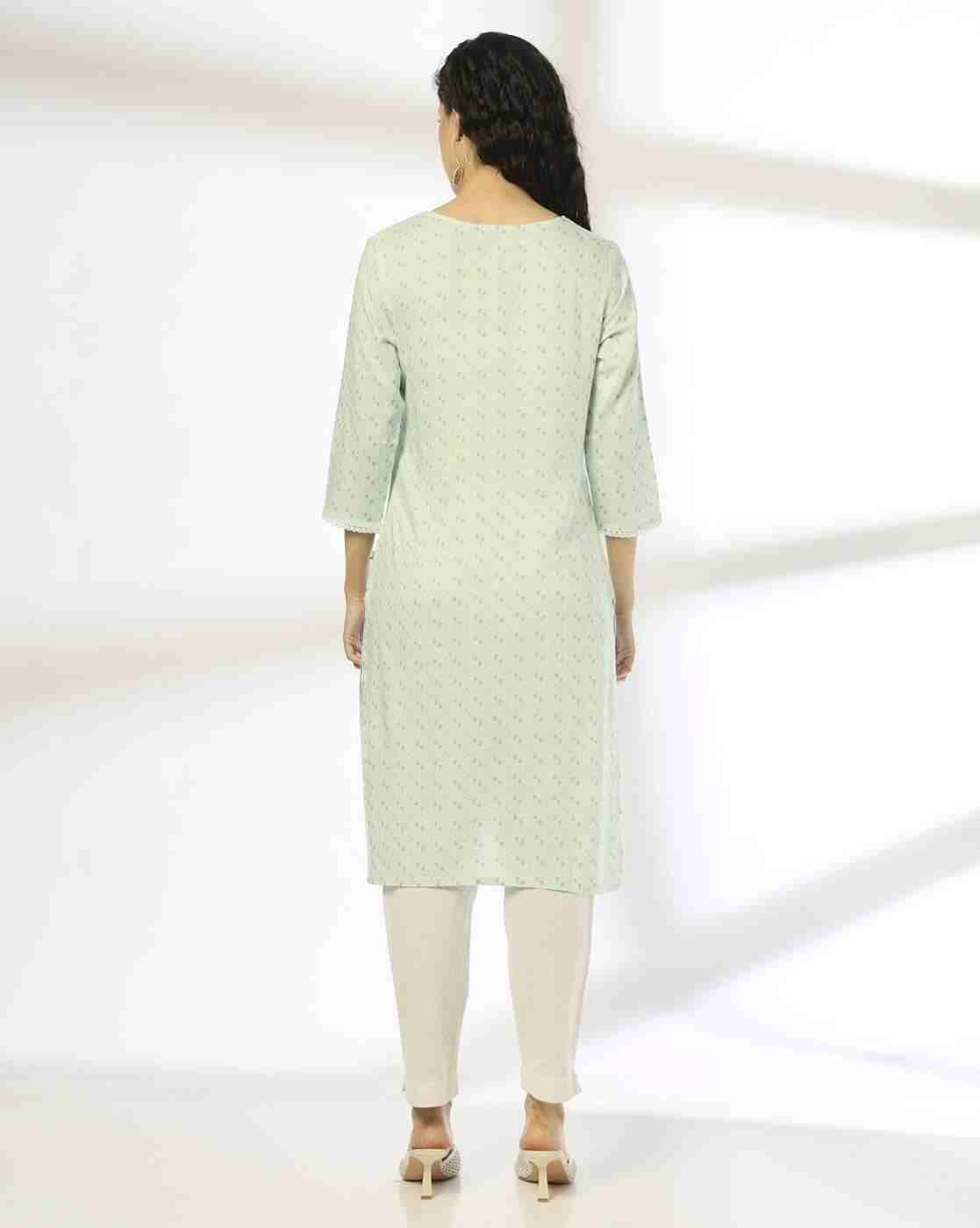 AVAASA MIX N' MATCH | Women Printed Straight Kurta|2