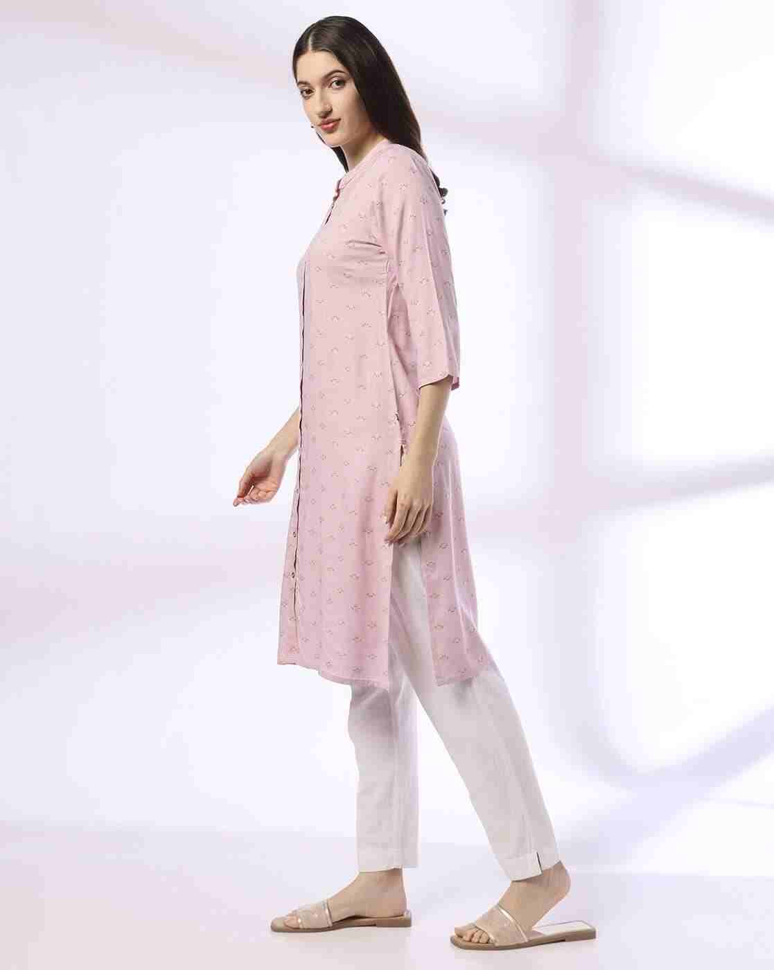 AVAASA MIX N' MATCH | Women Floral Straight Kurta|1