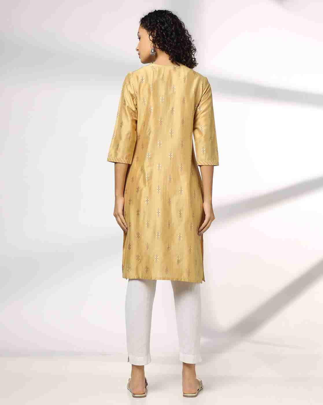 AVAASA MIX N' MATCH | Women Floral Straight Kurta|2