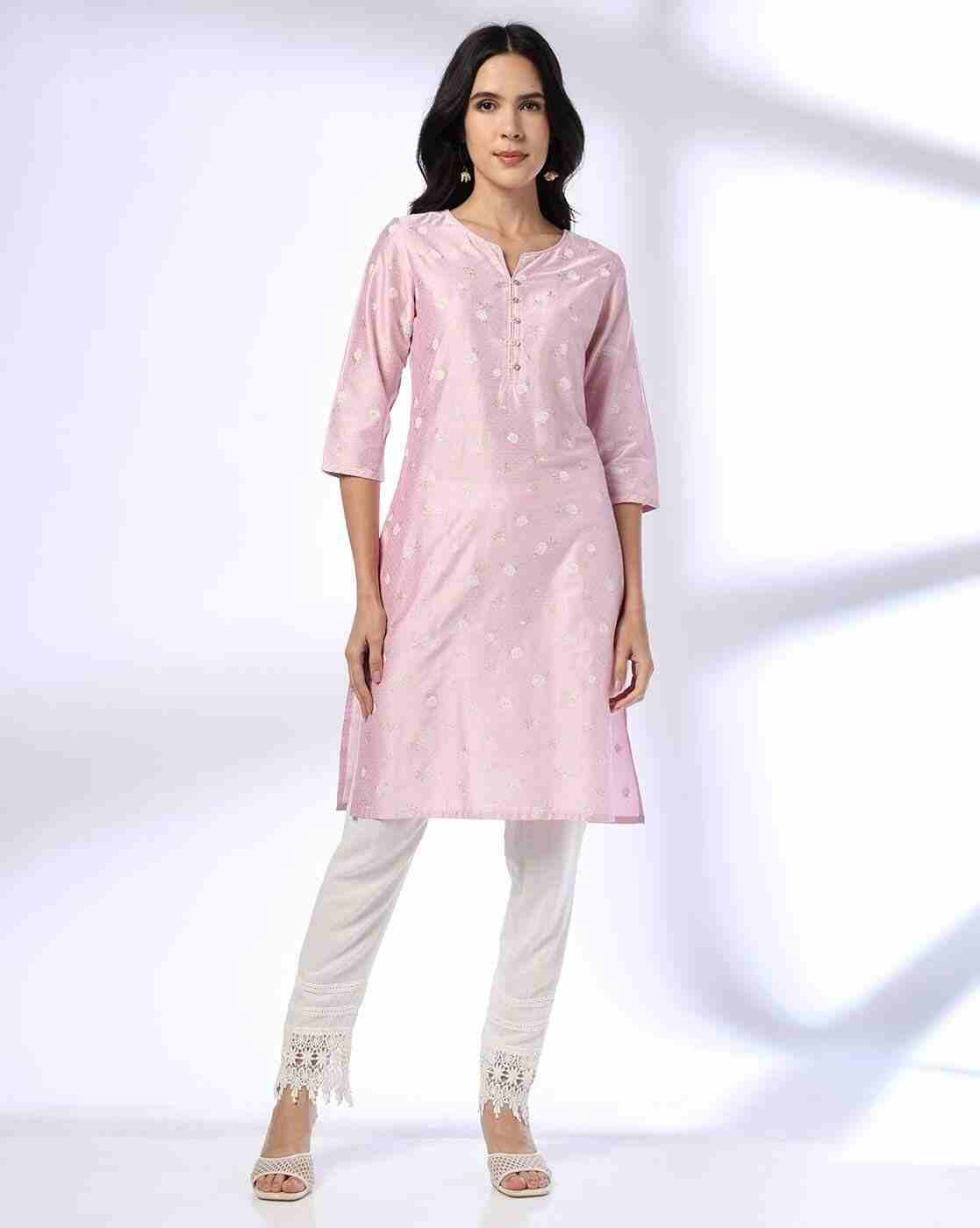 AVAASA MIX N' MATCH | Women Floral Straight Kurta|0
