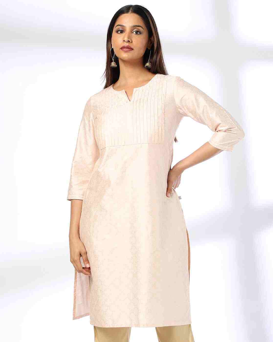 AVAASA MIX N' MATCH | Women Floral Straight Kurta|0