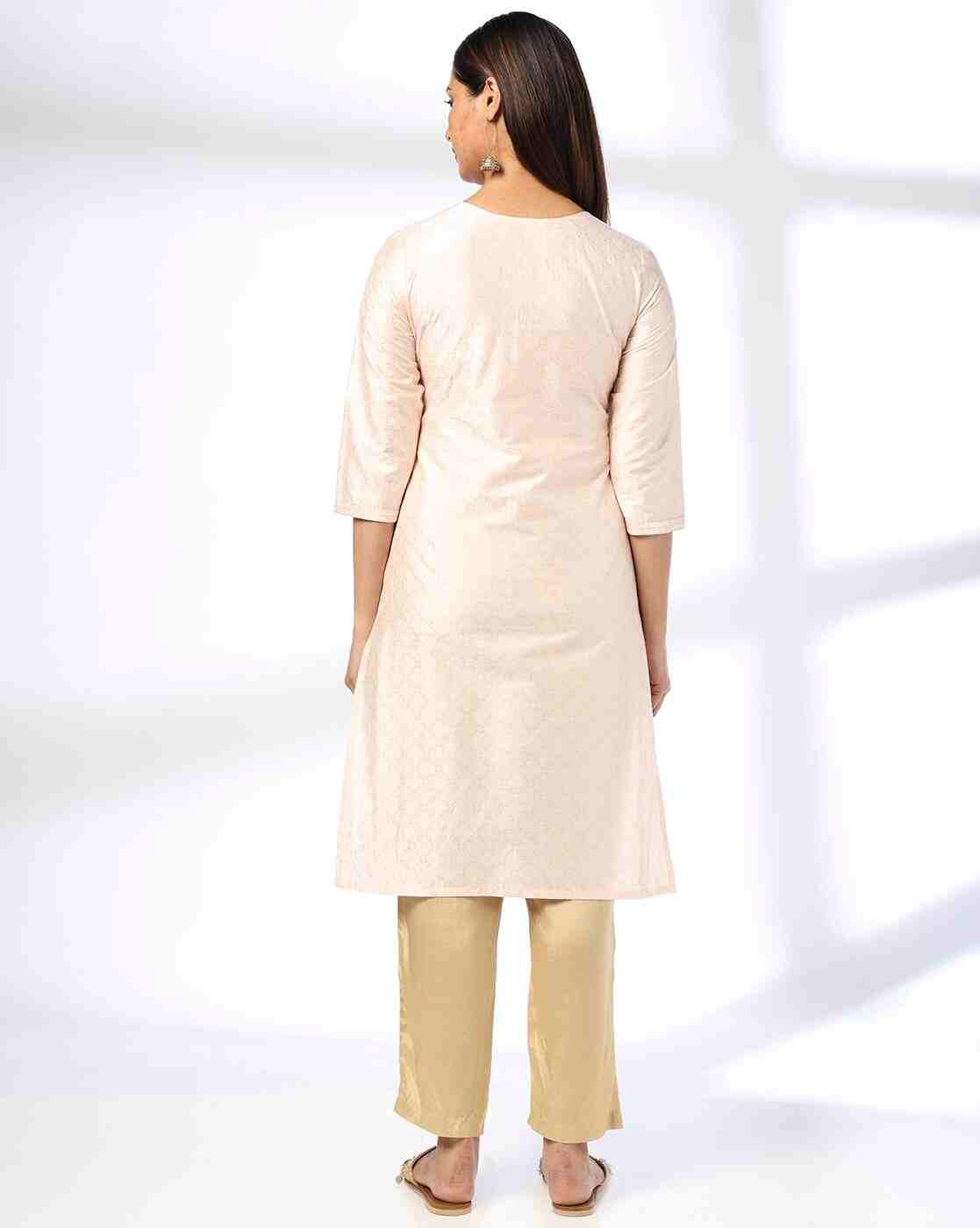 AVAASA MIX N' MATCH | Women Floral Straight Kurta|2