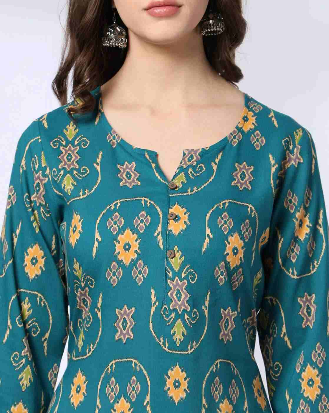 AVAASA MIX N' MATCH | Women Floral Print Straight Kurta|3