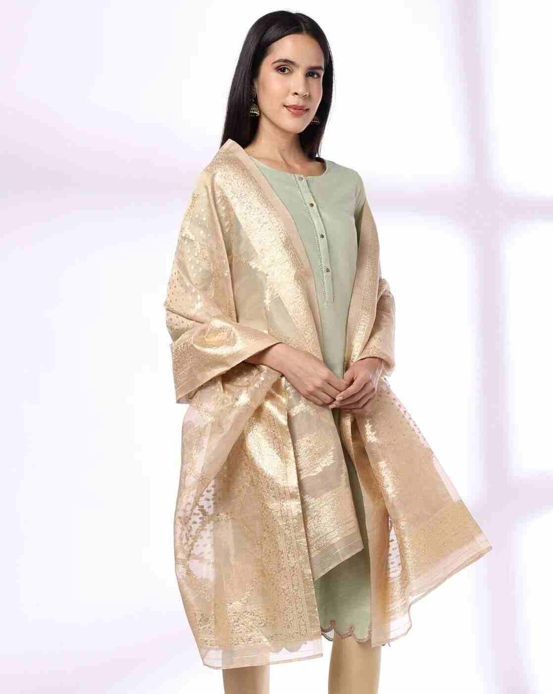 AVAASA MIX N' MATCH | Women Zari Dupatta|1