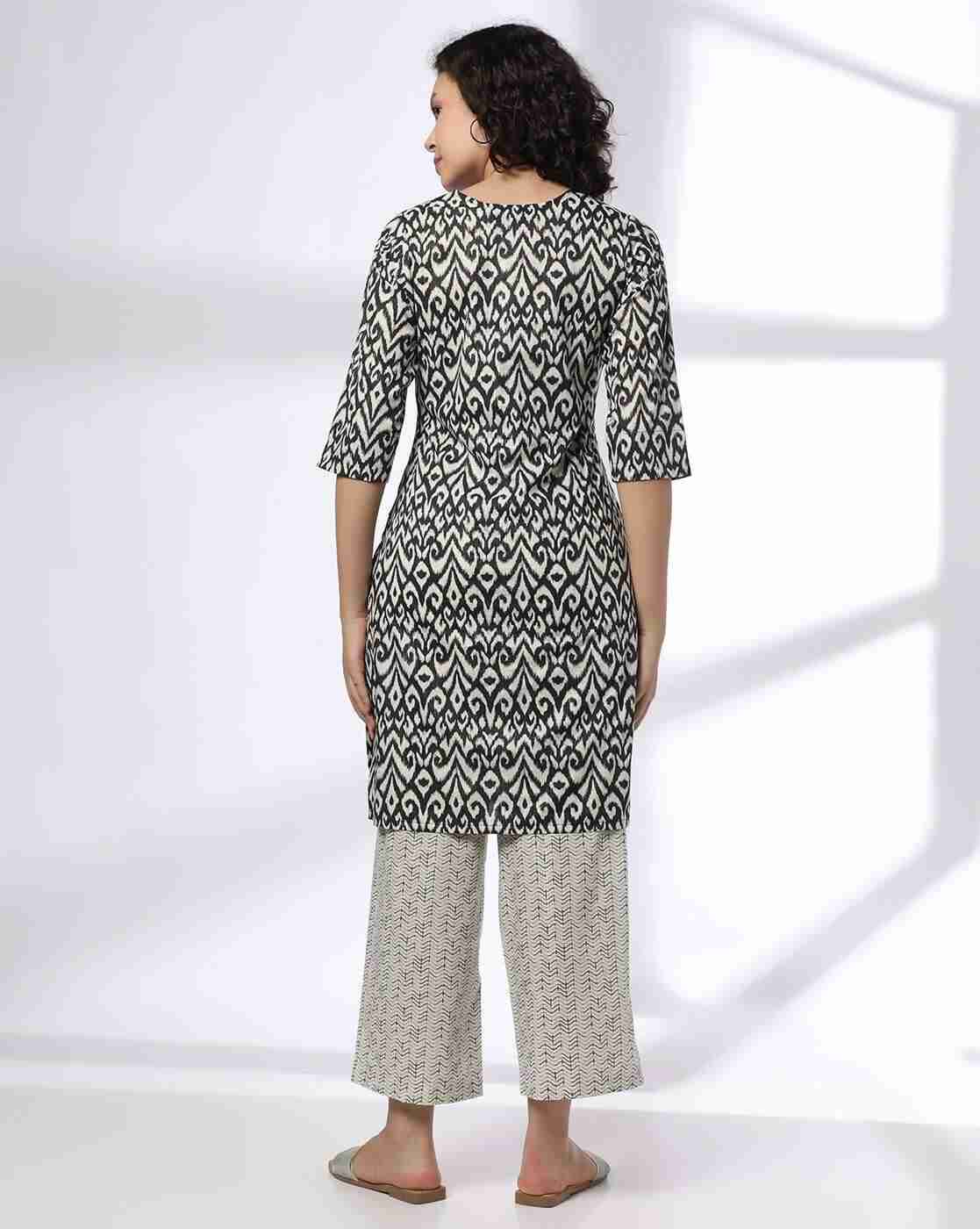 AVAASA MIX N' MATCH | Women Printed Straight Kurta with Pants|2