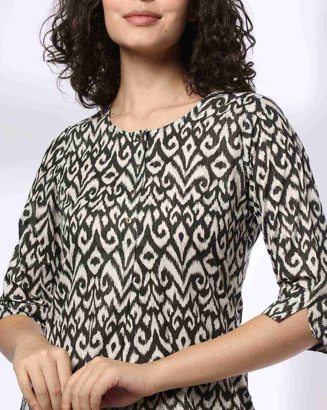 AVAASA MIX N' MATCH | Women Printed Straight Kurta with Pants|3