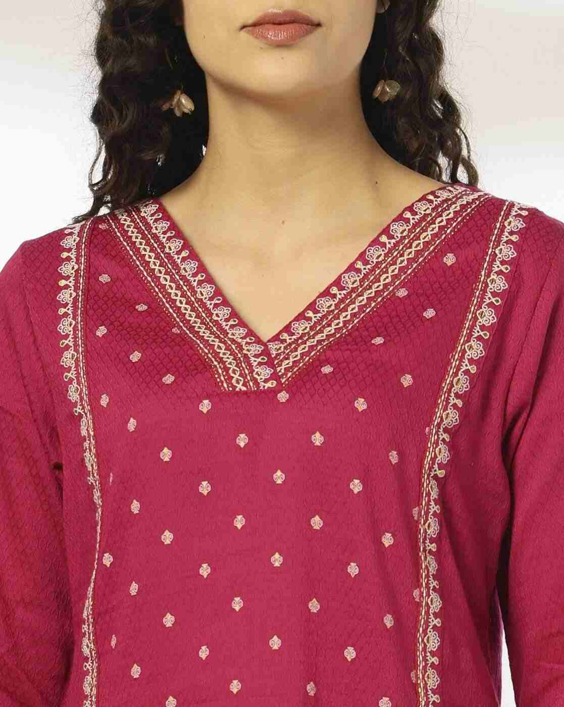 AVAASA MIX N' MATCH | Women Bandhani Print Straight Kurta with Pants|3