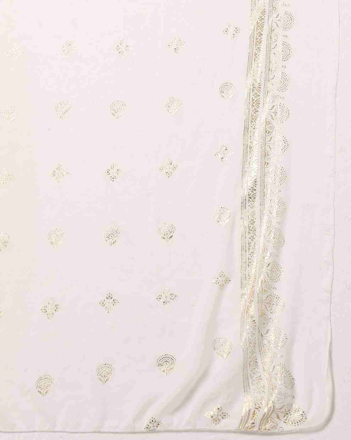 AVAASA MIX N' MATCH | Women Foil Print Dupatta|1